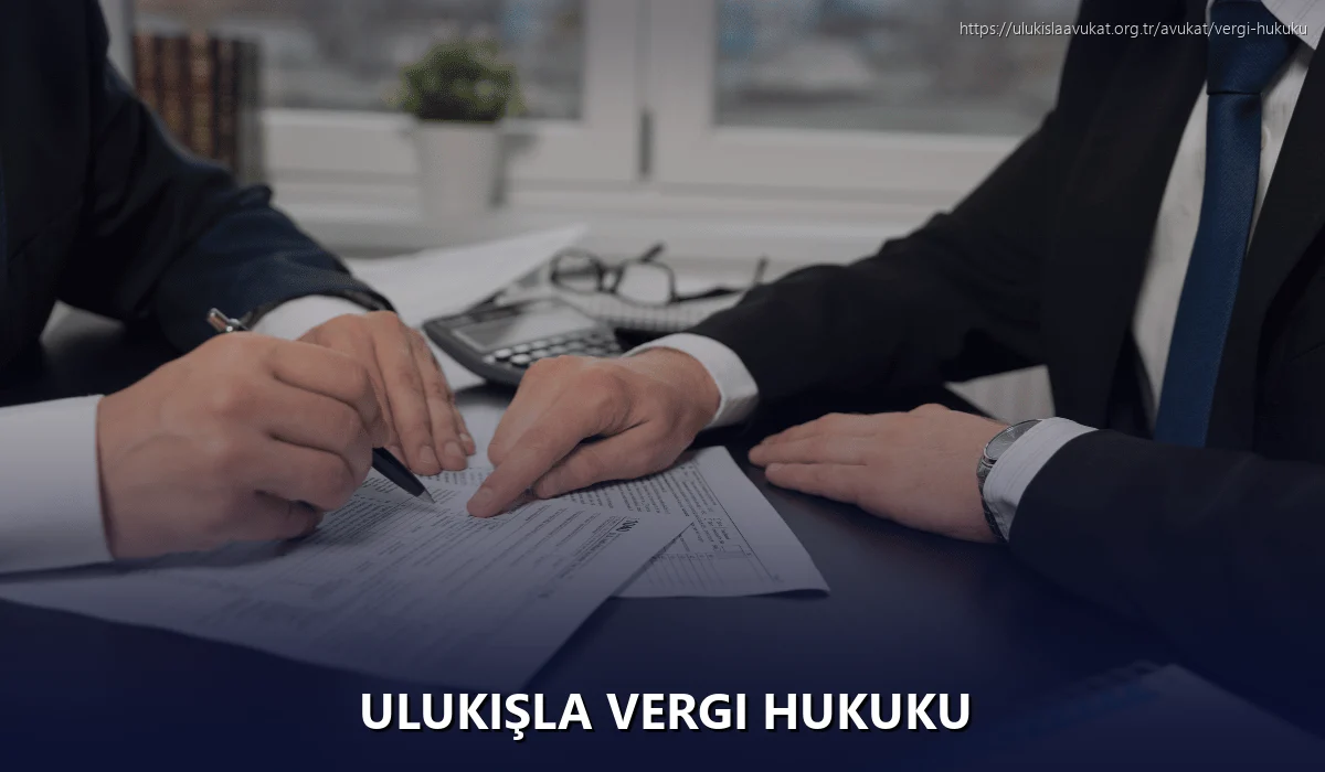 Ulukışla Vergi Hukuku